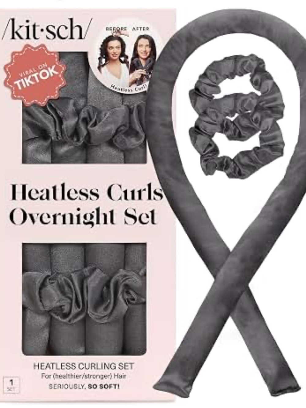 Kitsch heatless overnight curls set